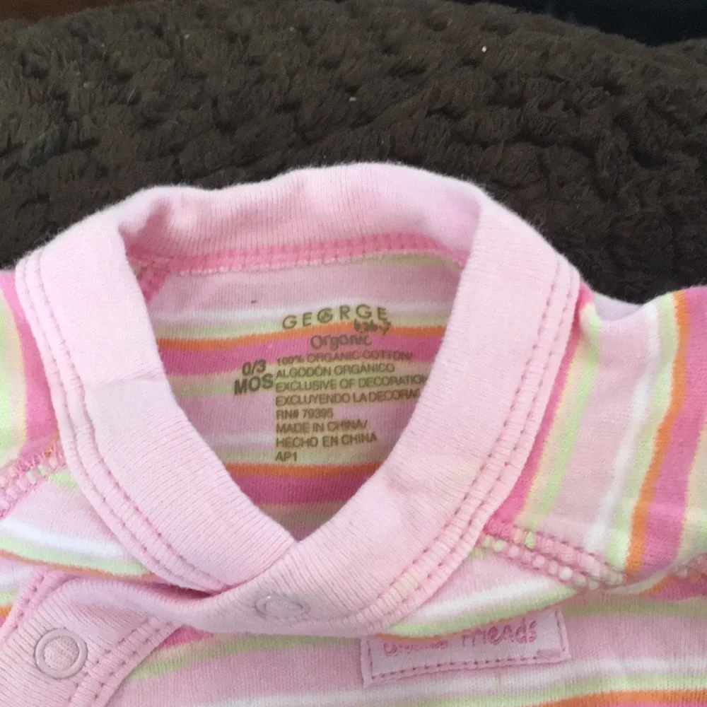 George organic one piece 0-3 months